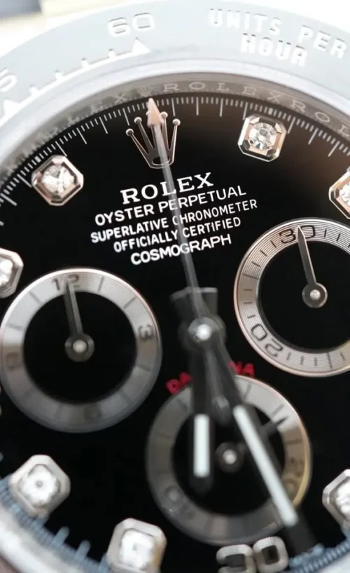 2022, New, Unworn Rolex Daytona, Diamond Dial Full Set, WRecepit, REF-116519LN-2