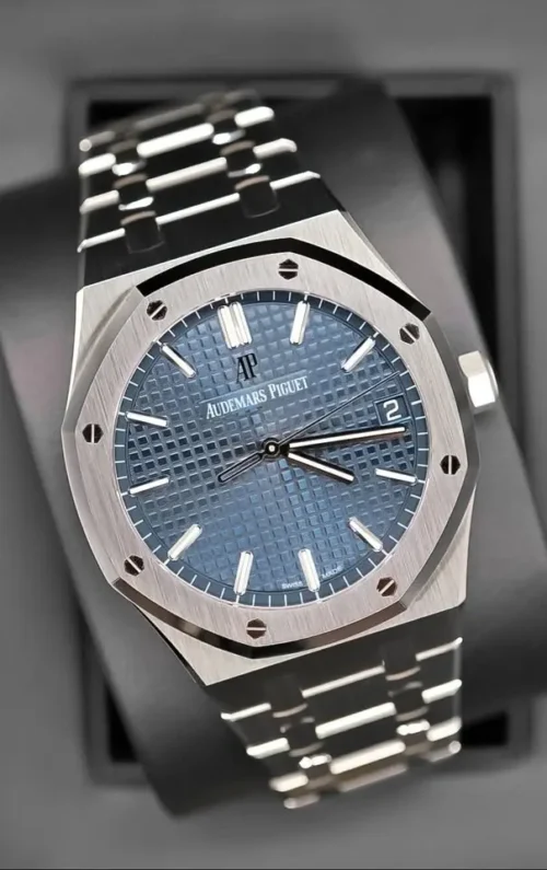 Audemars Piguet Royal Oak Blue Dial, New, Unworn, Box &Papers, REF - 15500ST