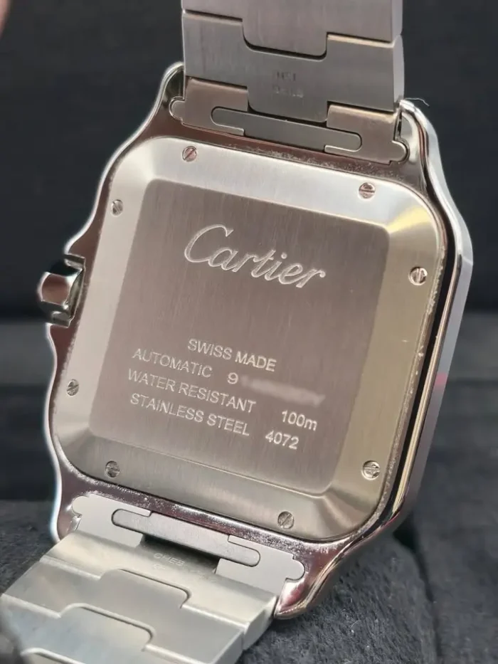 Cartier Santos, Green Dial, 2024, New, Unworn, Full Set, REF WSSA0062-5
