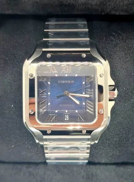 Cartier Santos Large Watch, 2025, New, Unworn, Full Set, REF WSSA0071