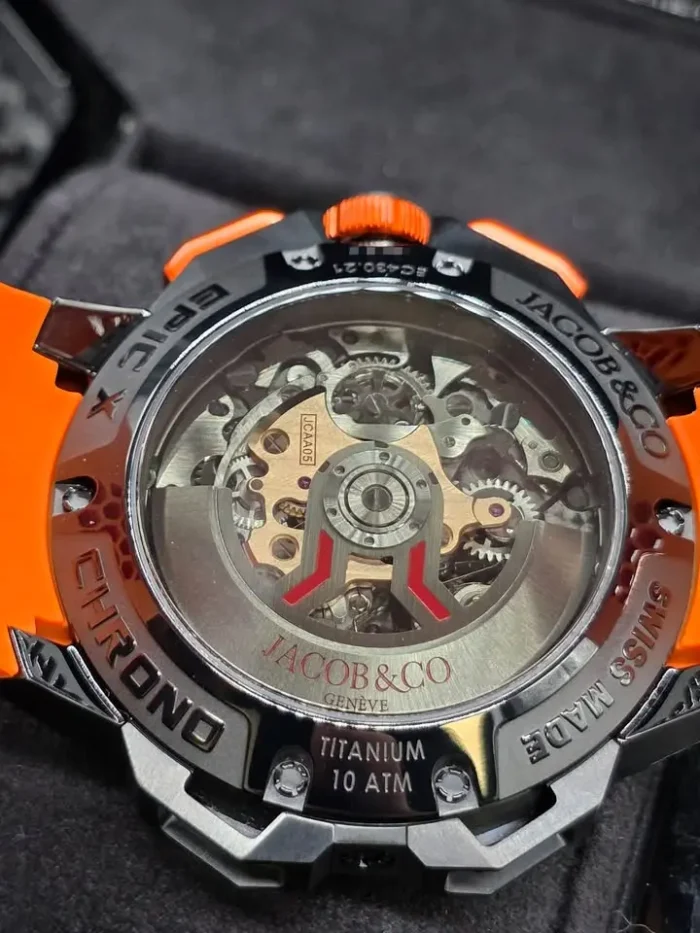 Jacob & Co. Epic X Chrono 44mm Titanium Orange EC430.21.AB.AA.ABRUA-5
