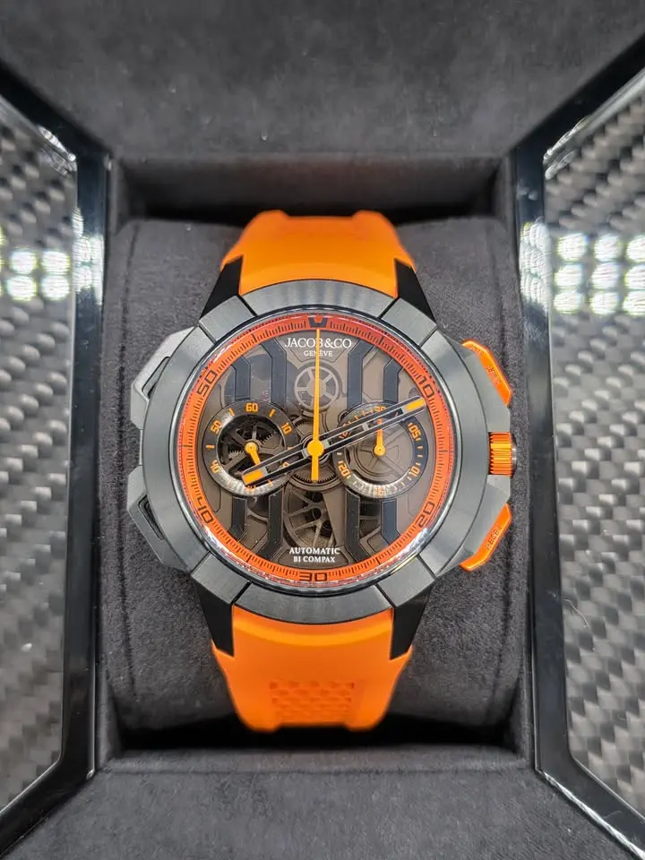 Jacob & Co. Epic X Chrono 44mm Titanium Orange EC430.21.AB.AA.ABRUA Jacob & Co. Epic X Chrono 44mm Titanium Orange EC430.21.AB.AA.ABRUA