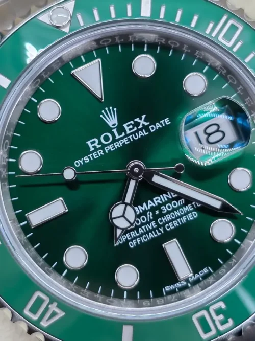 New, Unworn Rolex Submariner Hulk 2019. Factory Stickers, REF116610LV-2