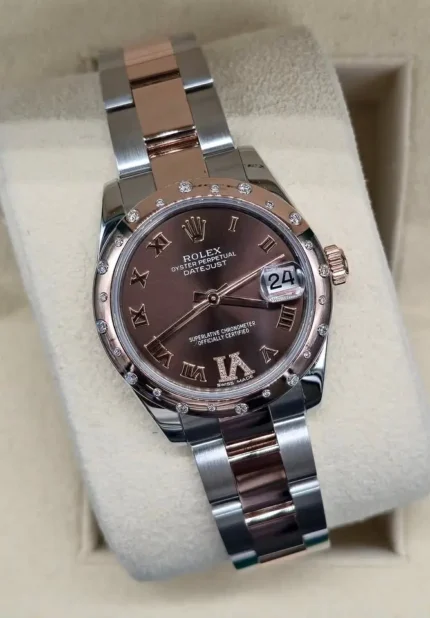 Rolex DateJust 31 Chocolate Diamond, Immaculate, Box & Papers, REF 178341