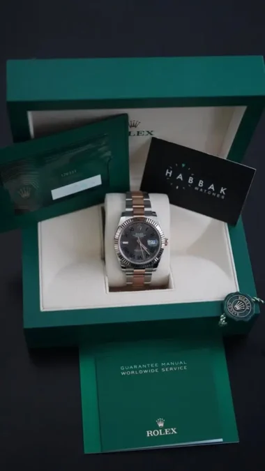 Rolex DateJust 41, Rose Gold, Wimbledon, 2024, New, Unworn, REF 126331-3