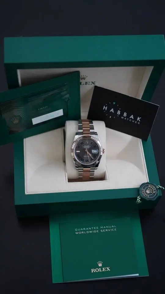 Rolex DateJust 41, Rose Gold, Wimbledon, 2024, New, Unworn, REF 126331-3