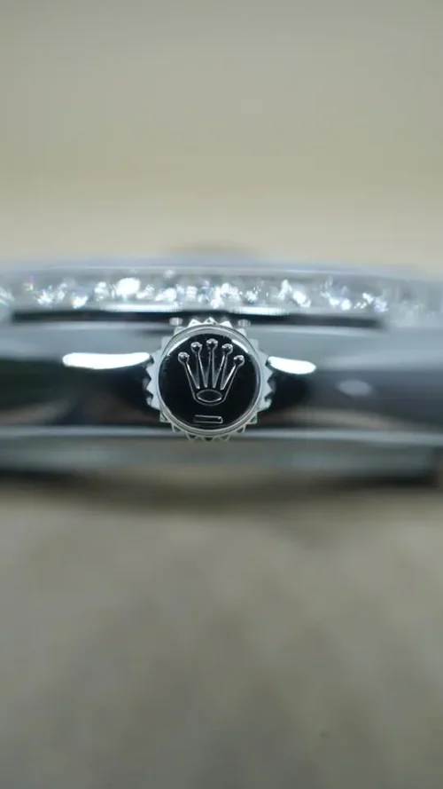 Rolex Datejust 36, Black Dial, Diamond Bezel, With box & Papers, REF 116234-6