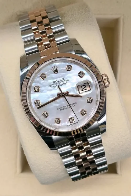 Rolex Datejust 36, Mother Of Pearl Dial, Immaculate Condition, With Box & Papers, REF 116231