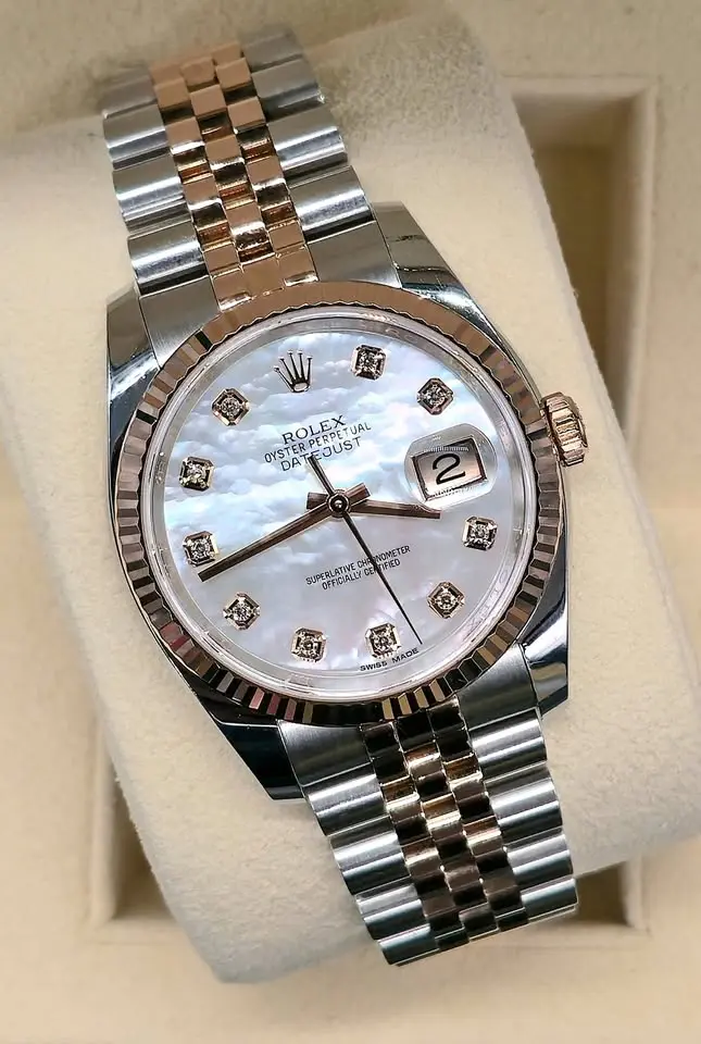 Rolex Datejust 36, Mother Of Pearl Dial, Immaculate Condition, With Box & Papers, REF 116231 Rolex Datejust 36, Mother Of Pearl Dial, Immaculate Condition, With Box & Papers, REF 116231
