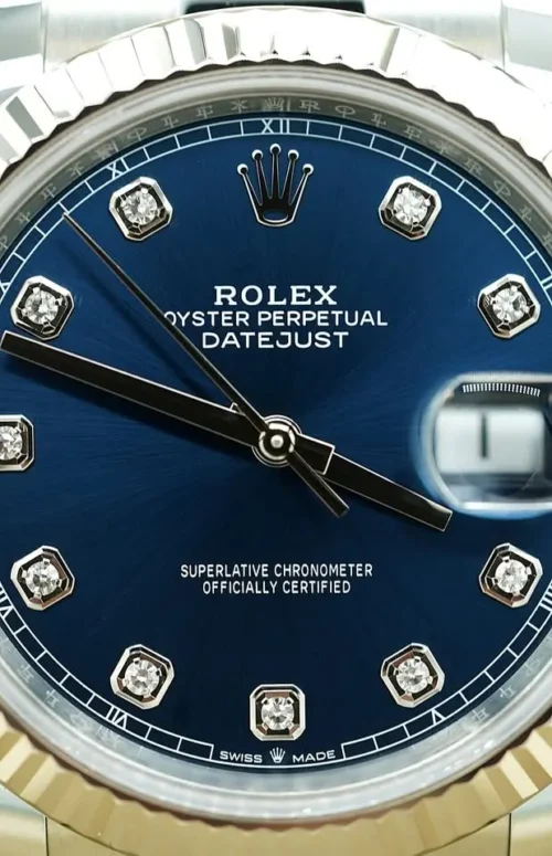 Rolex Datejust 41, Blue Diamond Dot Dial, Immaculate Condition, REF 126334-2