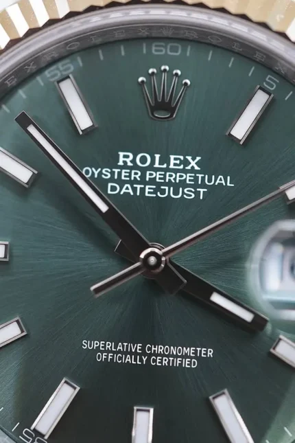 Rolex Datejust 41, Mint Green, 2025, New, Unworn, Box & Papers, REF - 126334-2