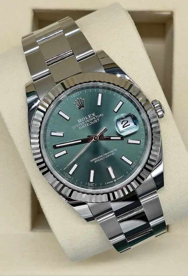 Rolex Datejust 41, Mint Green, 2026, New, Unworn, Full Set, REF 126334 Rolex Datejust 41, Mint Green, 2026, New, Unworn, Full Set, REF 126334