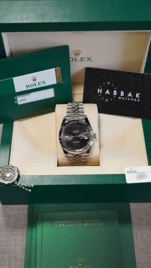 Rolex Datejust 41 Wimbledon, Immaculate, With Box & Papers, REF, 126334-3