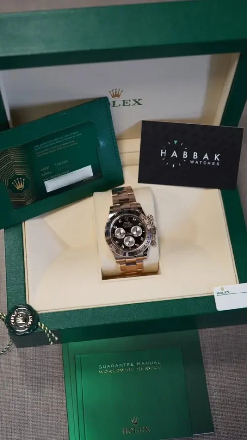 Rolex Daytona, Black Diamond Dot Dial, 2024, New, Unworn, Box & Papers, REF 126505-3
