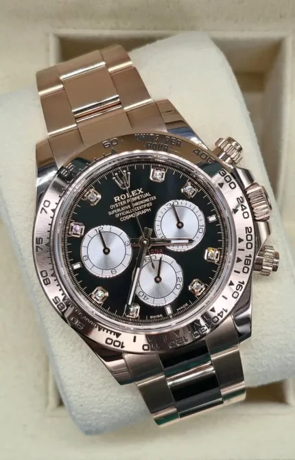 Rolex Daytona, Black Diamond Dot Dial, 2024, New, Unworn, Box & Papers, REF 126505