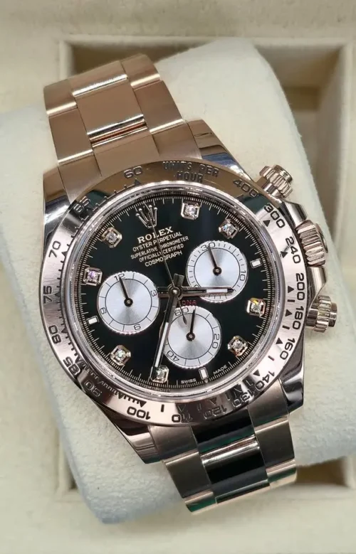 Rolex Daytona, Black Diamond Dot Dial, 2024, New, Unworn, Box & Papers, REF 126505