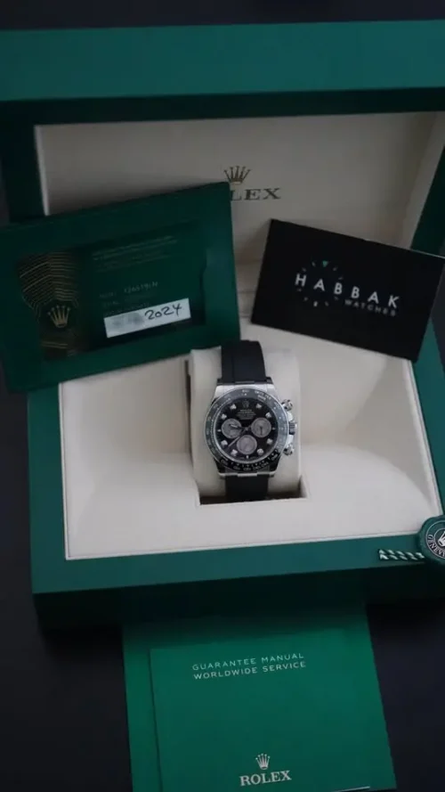 Rolex Daytona, White Gold, Immaculate, 2024, Box & Papers, REF 126519LN-3
