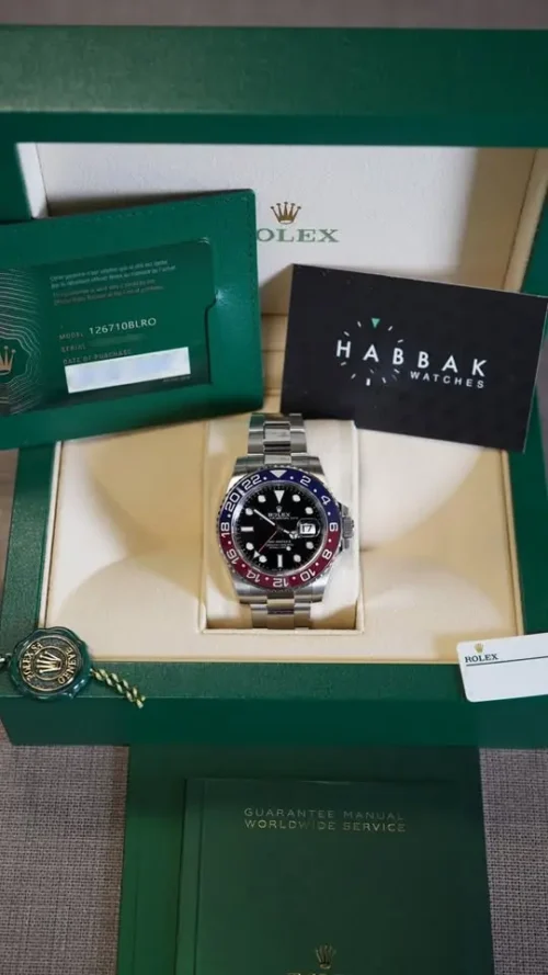 Rolex GMT-Master II Pepsi, 2023, New, Unworn, Full Set, REF 126710BLRO-3