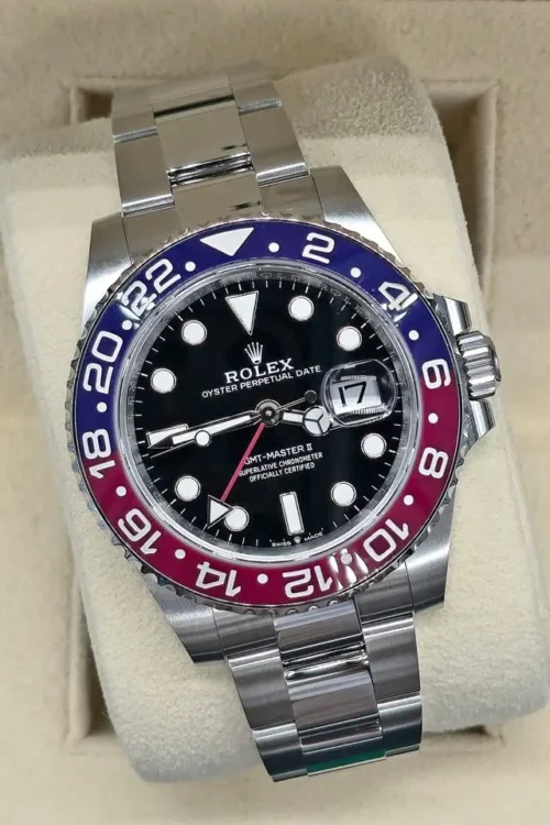 Rolex GMT-Master II Pepsi, 2023, New, Unworn, Full Set, REF 126710BLRO