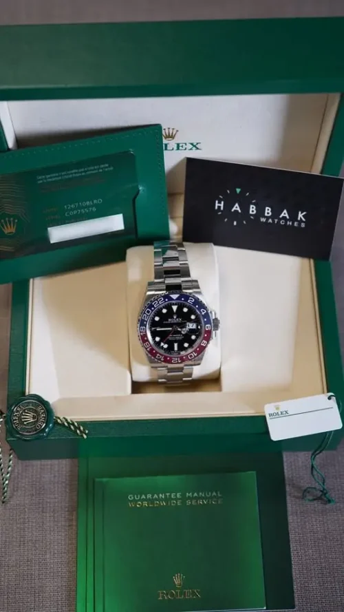 Rolex GMT-Master II Pepsi, 2025, New, Unworn, Full Set, REF 126710BLRO-3