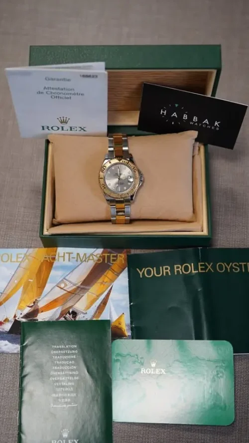 Rolex Yacht-Master 35, Bimetal, With Box & Papers, REF 168623-3