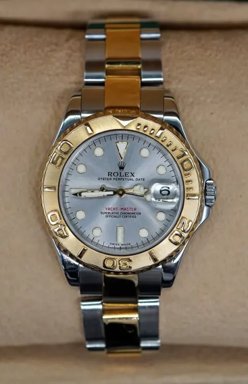 Rolex Yacht-Master 35, Bimetal, With Box & Papers, REF 168623
