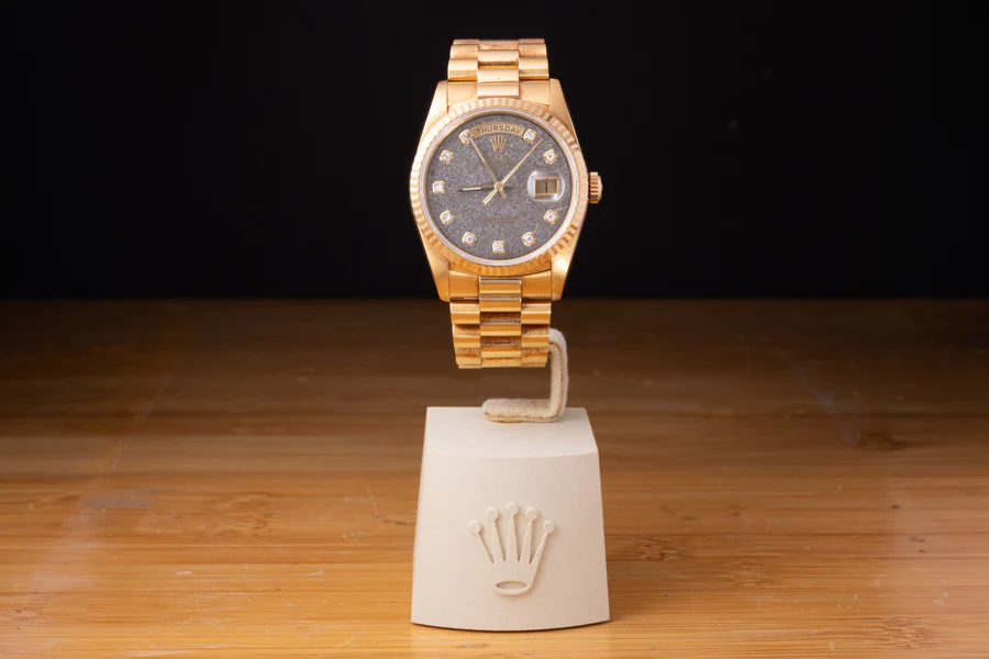1986 Rolex Day-Date Fossil (crack) dial Box Papers AW2943 1986 Rolex Day-Date Fossil (crack) dial Box Papers AW2943