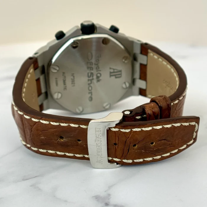 Audemars Piguet Royal Oak Offshore Chronograph 42mm Safari Steel Leather Band (10)