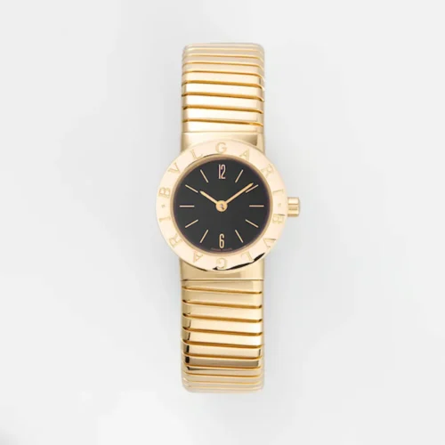 Bulgari Tubogas BB23 2T 18K yellow gold front view