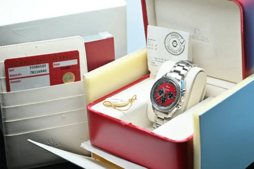 Omega Speedmaster Legend Schumacher 3506.61 Red Dial (14)