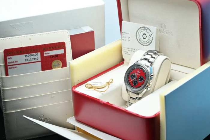 Omega Speedmaster Legend Schumacher 3506.61 Red Dial (14)