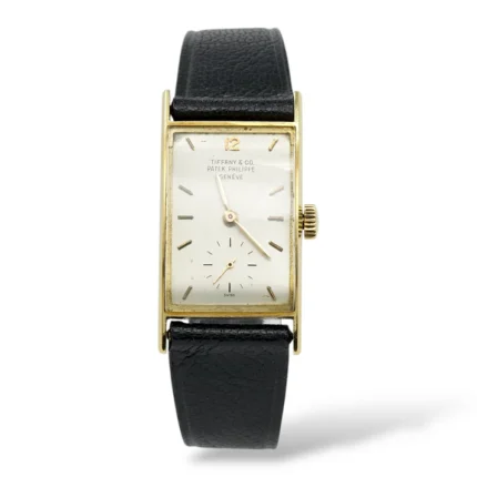 Patek Philippe Gondolo Tiffany & Co Signed 18K Yellow Gold Manual Winding 22 x 40 mm 1950s Ref 25541 Manta Ray Patek Philippe Gondolo (2)