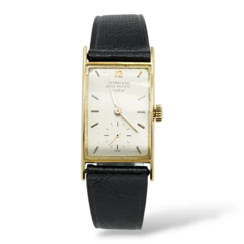 Patek Philippe Gondolo Tiffany & Co Signed 18K Yellow Gold Manual Winding 22 x 40 mm 1950s Ref 25541 Manta Ray Patek Philippe Gondolo (2)