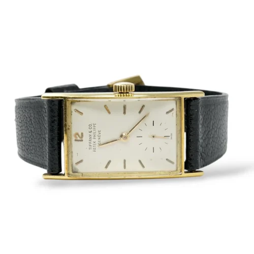 Patek Philippe Gondolo Tiffany & Co Signed 18K Yellow Gold Manual Winding 22 x 40 mm 1950s Ref 25541 Manta Ray Patek Philippe Gondolo (3)