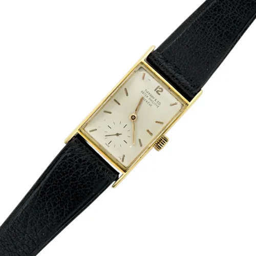 Patek Philippe Gondolo Tiffany & Co Signed 18K Yellow Gold Manual Winding 22 x 40 mm 1950s Ref 25541 Manta Ray Patek Philippe Gondolo (4)