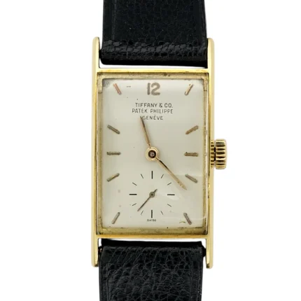 Patek Philippe Gondolo Tiffany & Co Signed 18K Yellow Gold Manual Winding 22 x 40 mm 1950s Ref 25541 Manta Ray Patek Philippe Gondolo