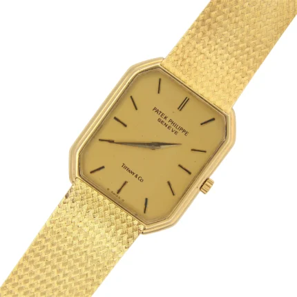 Patek Philippe Tiffany & Co 18K Yellow Gold Dial Manual Wind Ref 38603-2