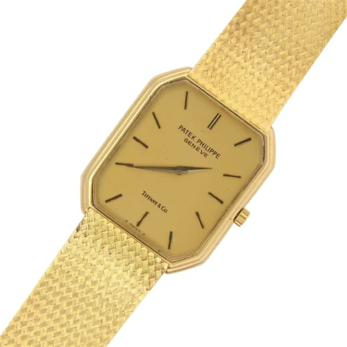 Patek Philippe Tiffany & Co 18K Yellow Gold Dial Manual Wind Ref 38603-2