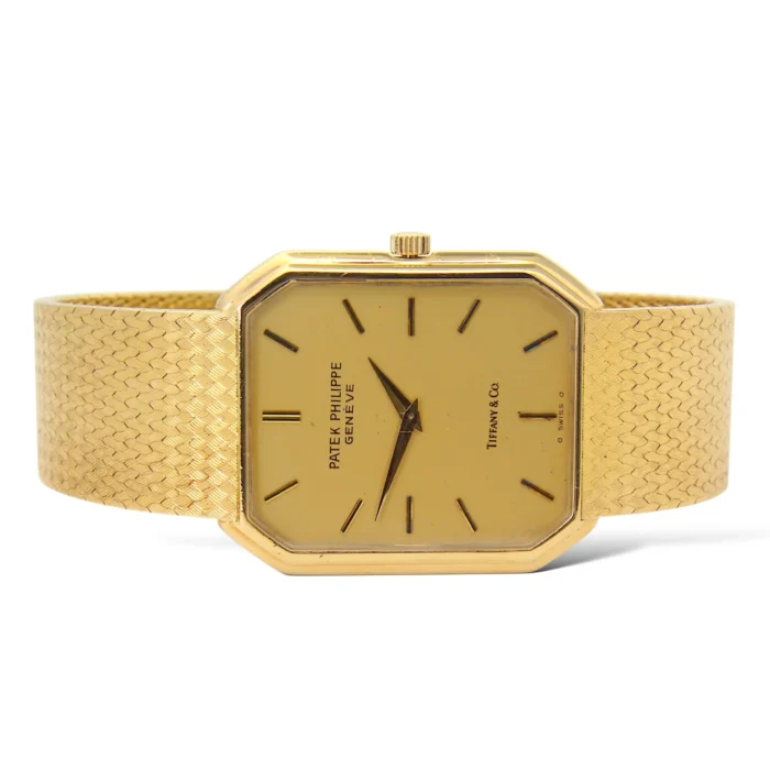 Patek Philippe Tiffany & Co 18K Yellow Gold Dial Manual Wind Ref 38603-4