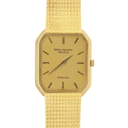 Patek Philippe Tiffany & Co 18K Yellow Gold Dial Manual Wind Ref 38603