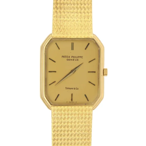 Patek Philippe Tiffany & Co 18K Yellow Gold Dial Manual Wind Ref 38603