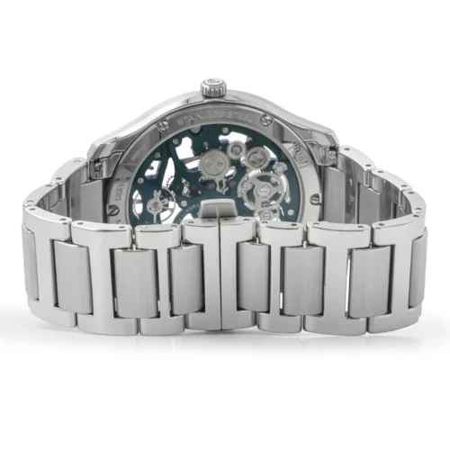 Piaget Polo Skeleton G0A47008 integrated stainless steel bracelet clasp closed