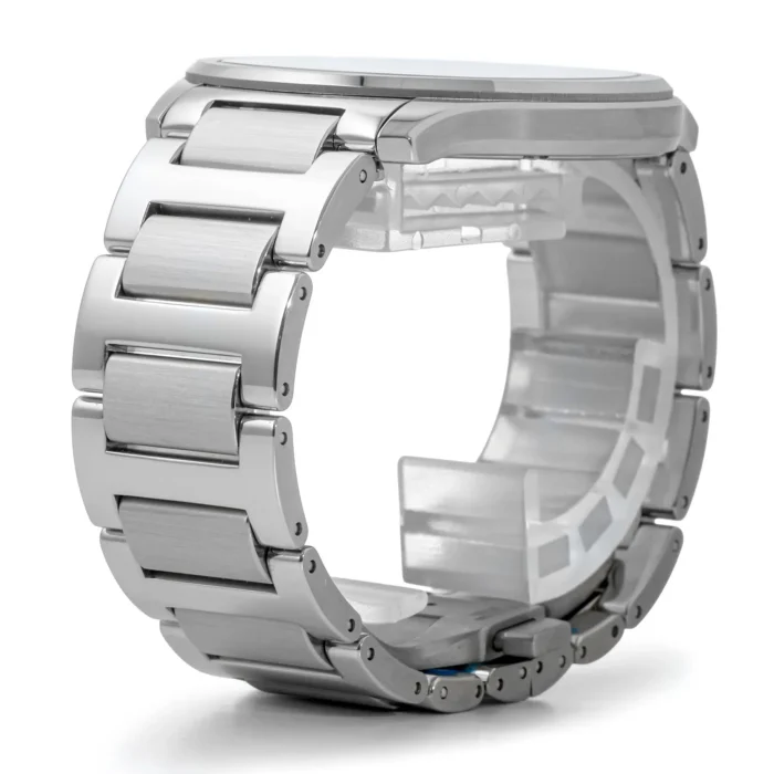 Piaget Polo Skeleton G0A47008 integrated stainless steel bracelet side view