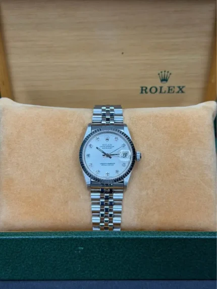 Rolex Datejust 31mm Silver Diamond dial 💎 68274 Jubilee Bracelet 1986-2