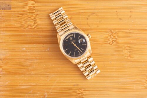 Rolex Day-Date 18078 Black Stick Marker Dial AW29745
