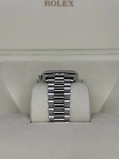Rolex Day-Date Platinum 36mm 118206 Silver Diamond Dial 2011-4