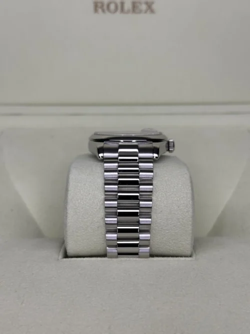 Rolex Day-Date Platinum 36mm 118206 Silver Diamond Dial 2011-5