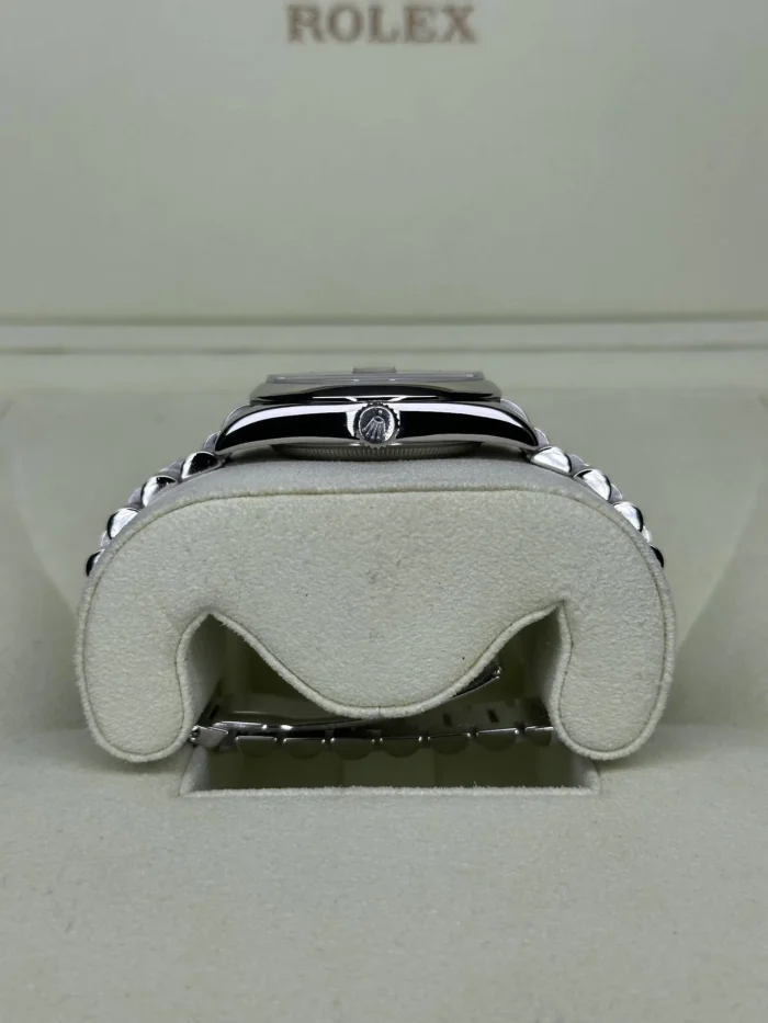 Rolex Day-Date Platinum 36mm 118206 Silver Diamond Dial 2011-7