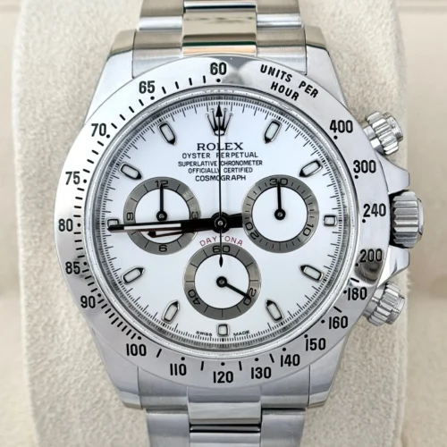Rolex Daytona Cosmograph Daytona 40mm White Dial APH DIAL 2010 116520 Steel (3)