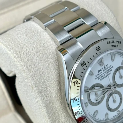 Rolex Daytona Cosmograph Daytona 40mm White Dial APH DIAL 2010 116520 Steel (4)